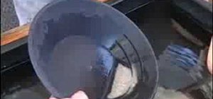 Use bowl gold panning techniques