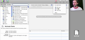 Create scripts and services with the Mac OS X Automator