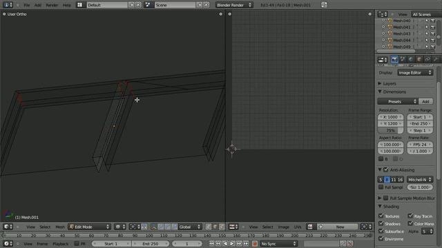 Unwrap a low-polygon building in Blender 2.5 - Part 2 of 2