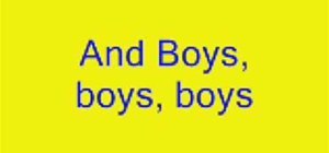 Boys, Boys, Boys, Lyrics- Lady GaGa