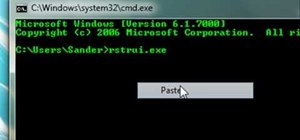 Restore your computer with command prompt