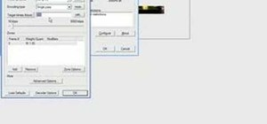 Compress a video file using the VirtualDub application