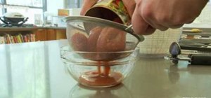 Remove seeds from canned tomatoes
