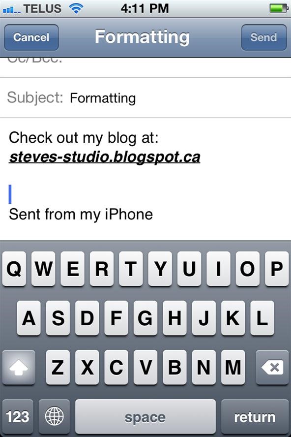 How to Add Formatting to Emails Using Your iPhone's Mail App