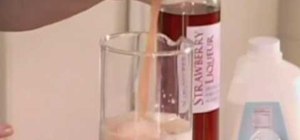 Mix a strawberry creamsicle martini with Sandra Lee