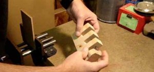 Make a nail-through-wood trick decor item