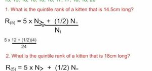Use the Quintile Formula in Statistics