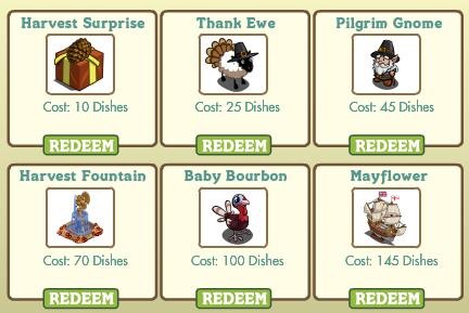 FarmVille Limited Time Crafting Recipes