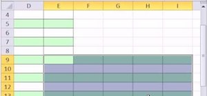 Apply formatting to alternate rows in Microsoft Excel 2010