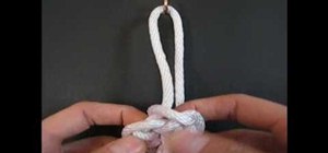 Tie an emperor's hat knot with paracord