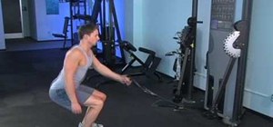 Get strong legs with single cable squats and rows