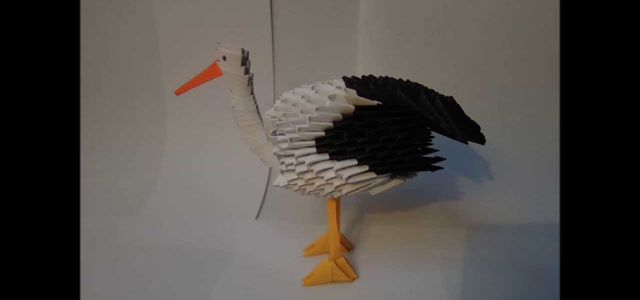 Make 3D Origami Stork