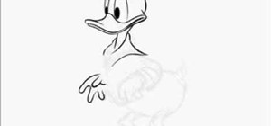 Draw a full body Donald Duck