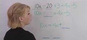Find the value of a variable in an algebraic equation