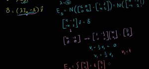 Find eigenvectors and eigenspaces of a 2x2 matrix