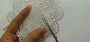 Make a mother's day card with doilies