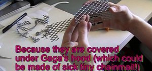 Craft the iron fence glasses from Lady Gaga's "Lovegame"