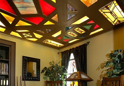 How to Turn a Boring Transparent Window into a Colorful Faux Stained Glass Masterpiece