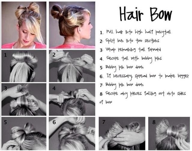 16 Ways to Make an Adorable Bow Hairstyle - Pretty Designs