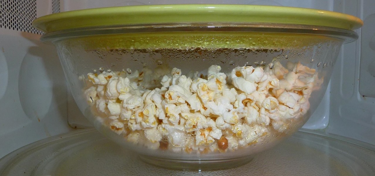 Ered Popcorn In A Bowl Food