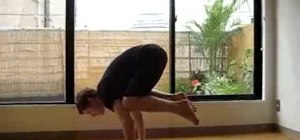 Practice the yoga crow and crane poses