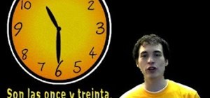 Tell time in Spanish