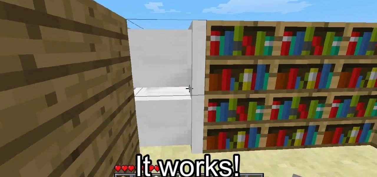 How To Use Pistons To Make An Automatic Sliding Bookshelf In