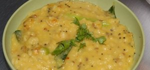 Cook Northern Indian tadka dal with chile peppers
