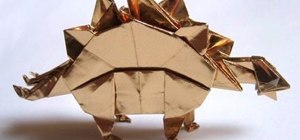 Origami a stegosaurus