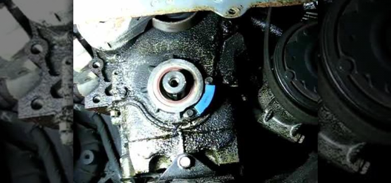 How to Replace the front crankshaft oil seal « Maintenance ... 2003 buick lesabre thermostat diagram 