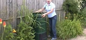 Make compost for an organic garden