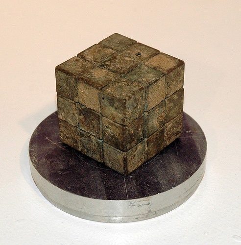 Artist Makes Rubik's Cube Using Bronze (and Pee)