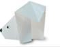 Origami a polar bear Japanese style