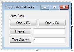 How To Make An Auto Clicker In Visual Basic 2008 Vb Vba