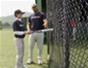 Practice the fence drill in baseball