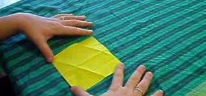 Origami a base using the Fujimoto method