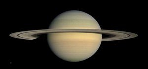 5,600 Satellite Photographs x After Effects = Fly By Footage of Saturn