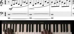 Play an easy Bach prelude on piano