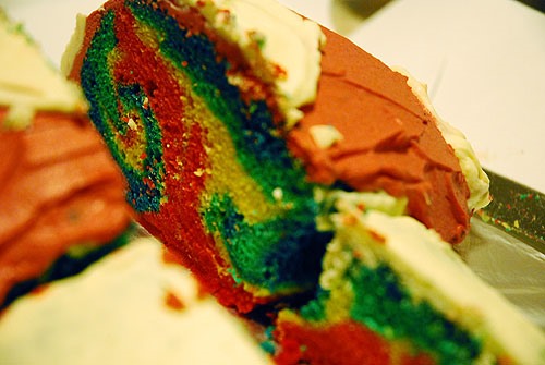 RECIPE: Mario Mushroom Cake Filled With Rainbows