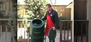 Use a tumbleweed compost bin