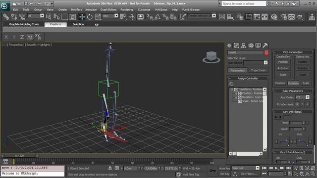 Create a basic character rig in 3ds Max 2010