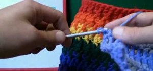 Do a left hander crochet pattern with front posts