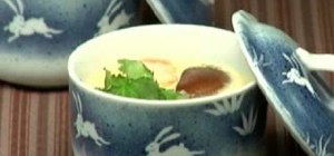 Make Chawanmushi (Japanese egg custard dish & ginkgo)