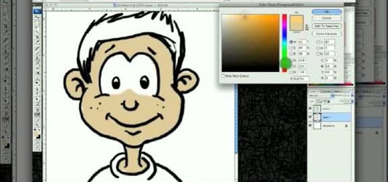 How to Draw a cartoon boys face in Adobe Photoshop « Drawing & Illustration  :: WonderHowTo