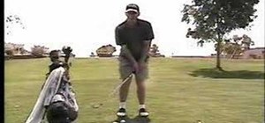 Chip properly in golf