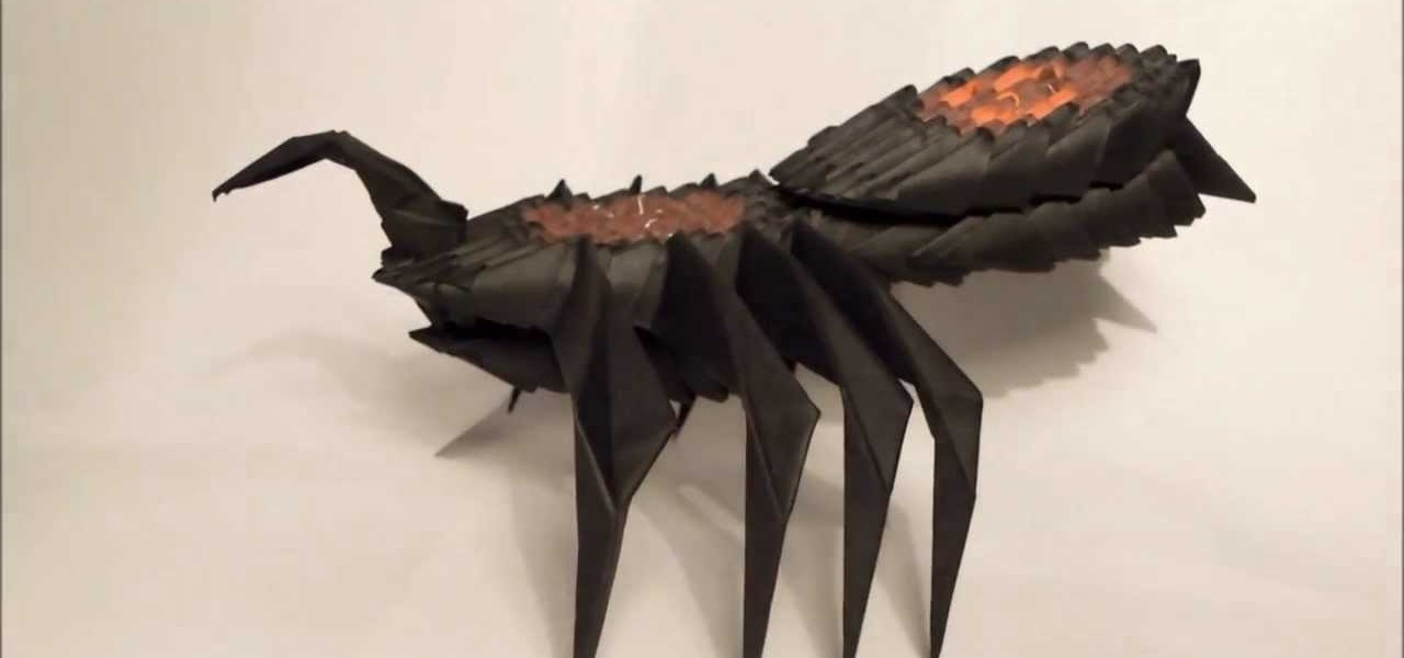 Make 3D Origami Tarantula