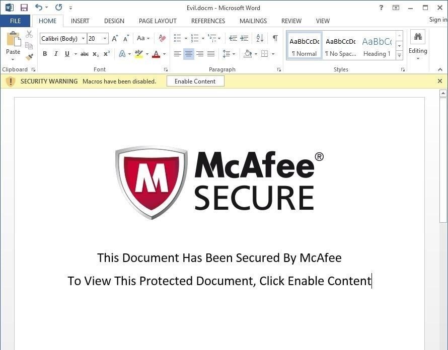 How to Execute Code in a Microsoft Word Document Without Security Warnings