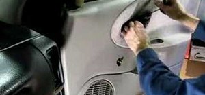 Remove the inner door panel in a Saturn S-Series car