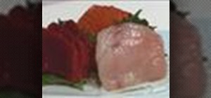 Prepare sashimi salmon, tuna, and yellowtail