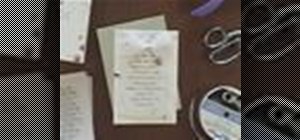 Make wedding invitations with bows